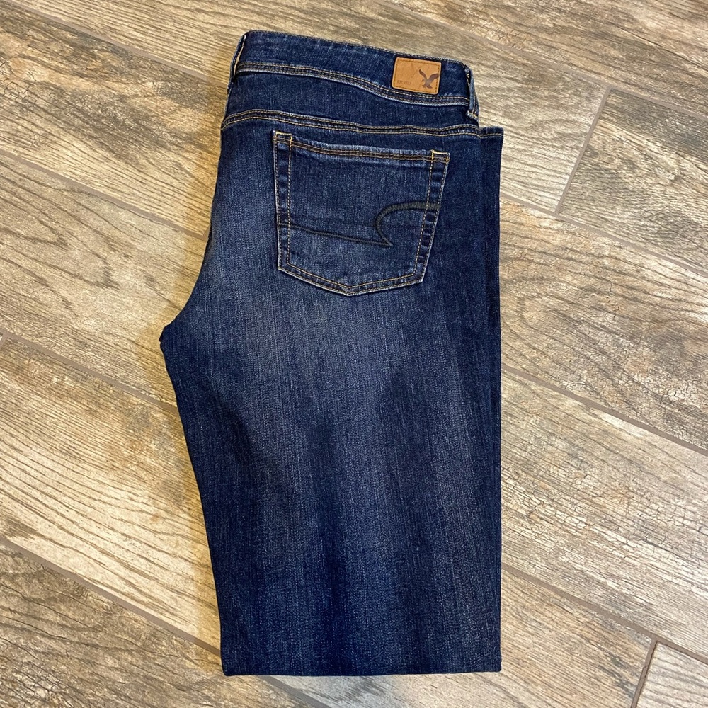 American Eagle denim jeans kick boot stretch inseam 31 12 regular